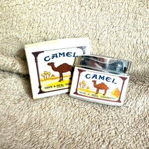 Camel Penguin Vintage Lighter in Box "Have a Real Cigarette Superlative"
